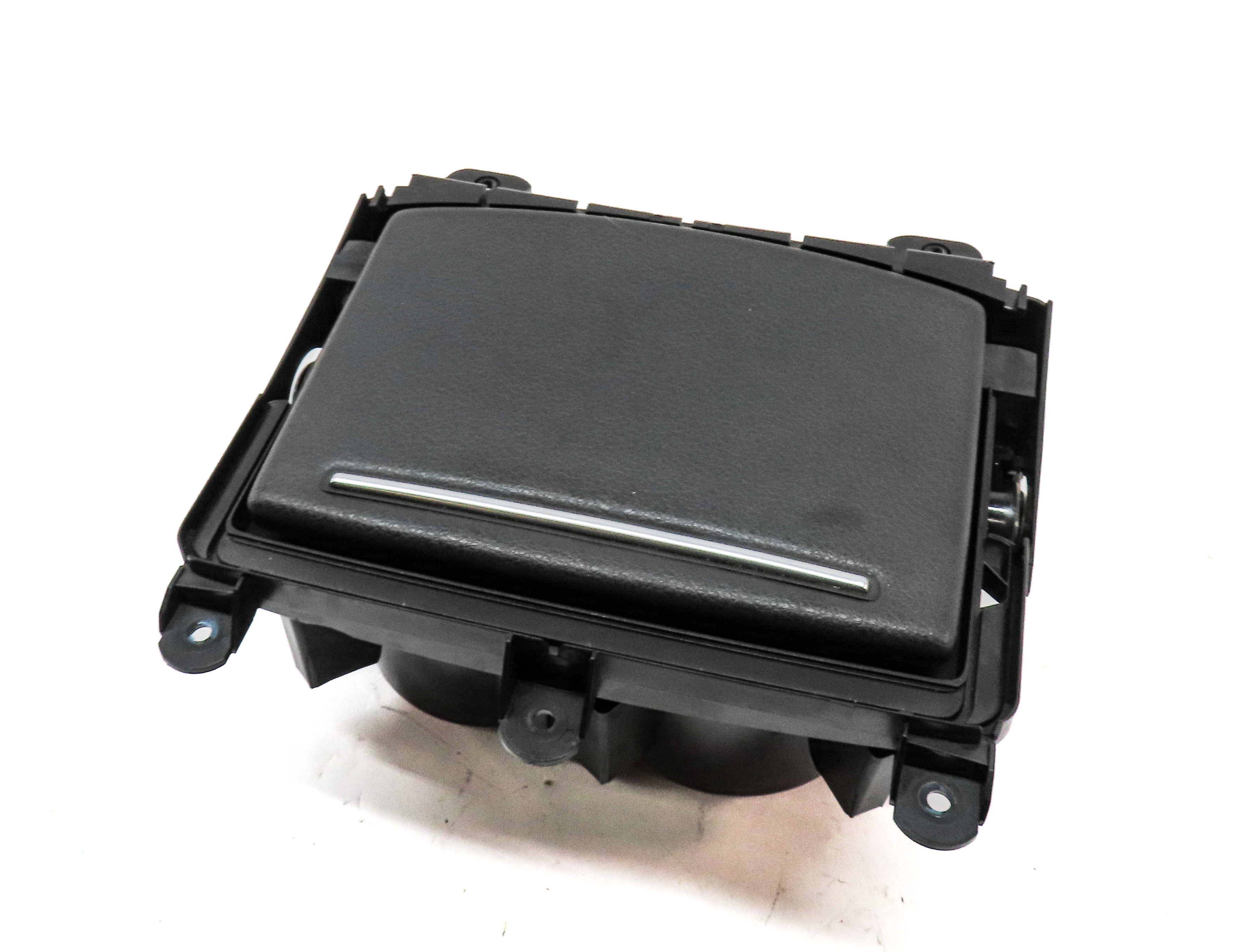 2014 AUDI A6 (C7 4G) FRONT CENTER CONSOLE CUP HOLDER ASSEMBLY (BLACK) — exact item pictured